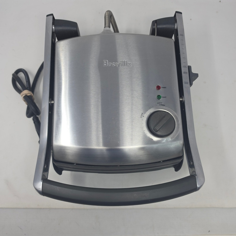 Breville Sandwich Grill Press TG425XL 1500W Stainless Steel Panini Maker Silver